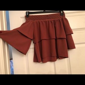 A’GACI Off the Shoulder Blouse